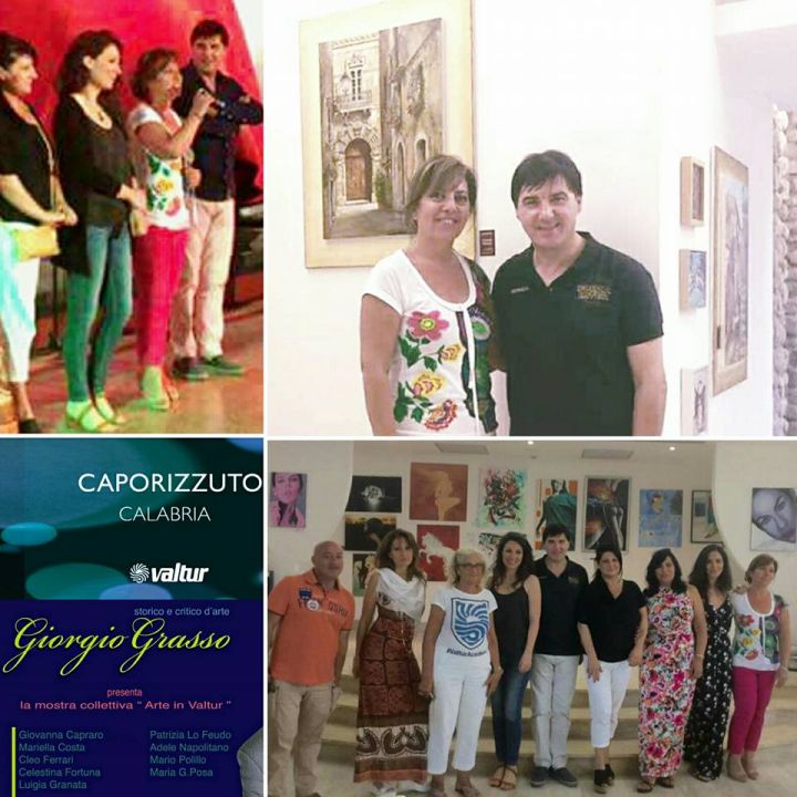 Foto da una mostra di Celestina Fortuna
