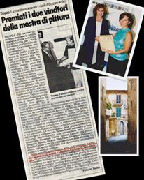 Foto da una mostra di Celestina Fortuna