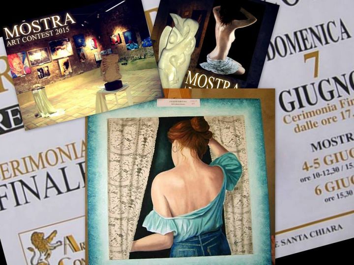 Foto da una mostra di Celestina Fortuna