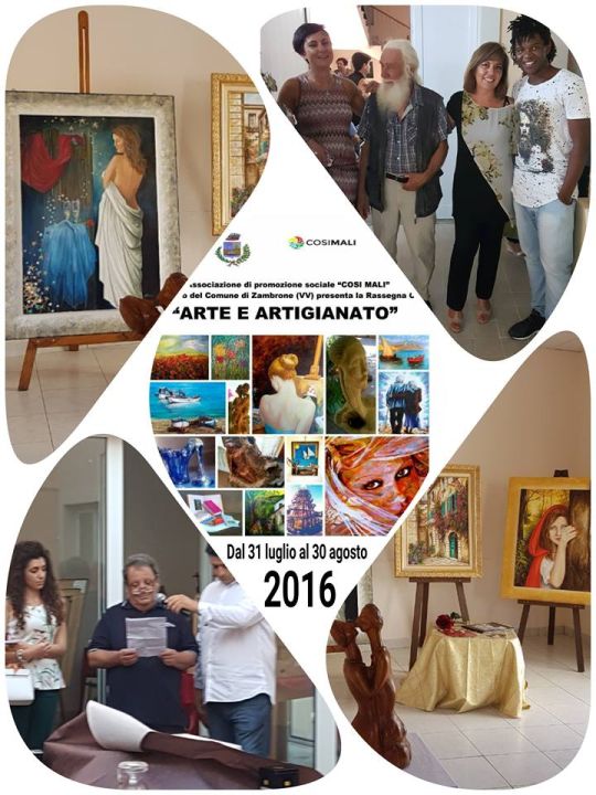 Foto da una mostra di Celestina Fortuna