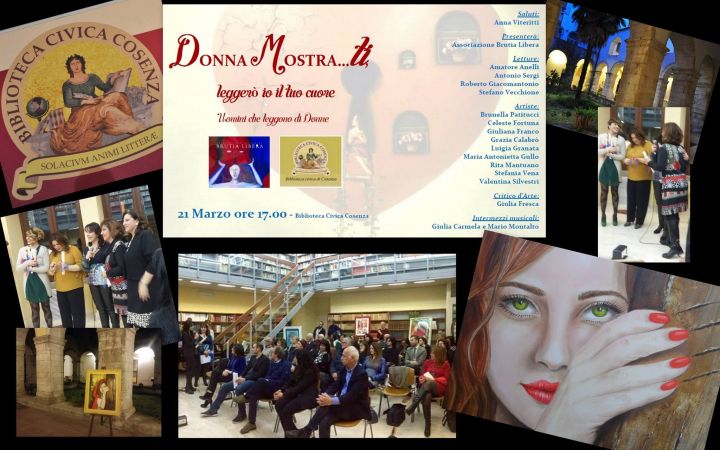 Foto da una mostra di Celestina Fortuna