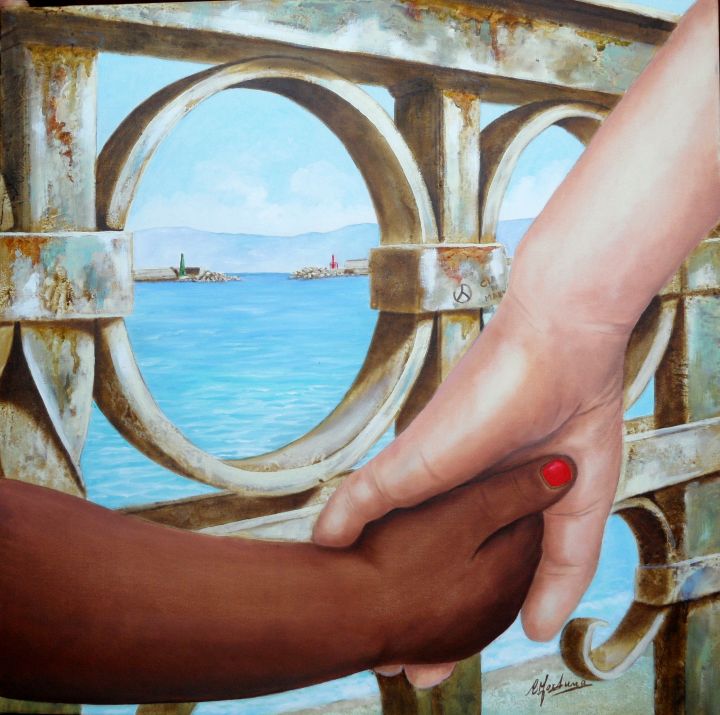 Marenostrum, dipinto di Celestina Fortuna