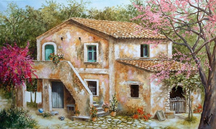Primavera, dipinto di Celestina Fortuna